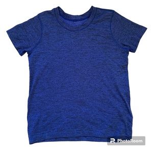 Lululemon Blue Open Circle Mesh top